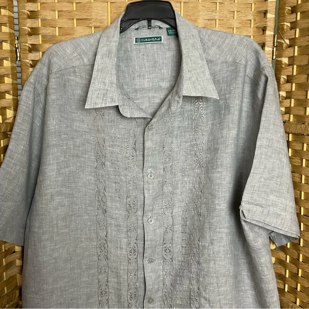 Cubavera Men’s Shirt Size XXL Linen - Picture 2 of 7